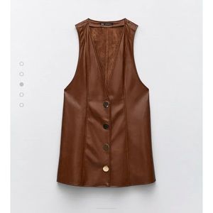 NWT ZARA leather dress
